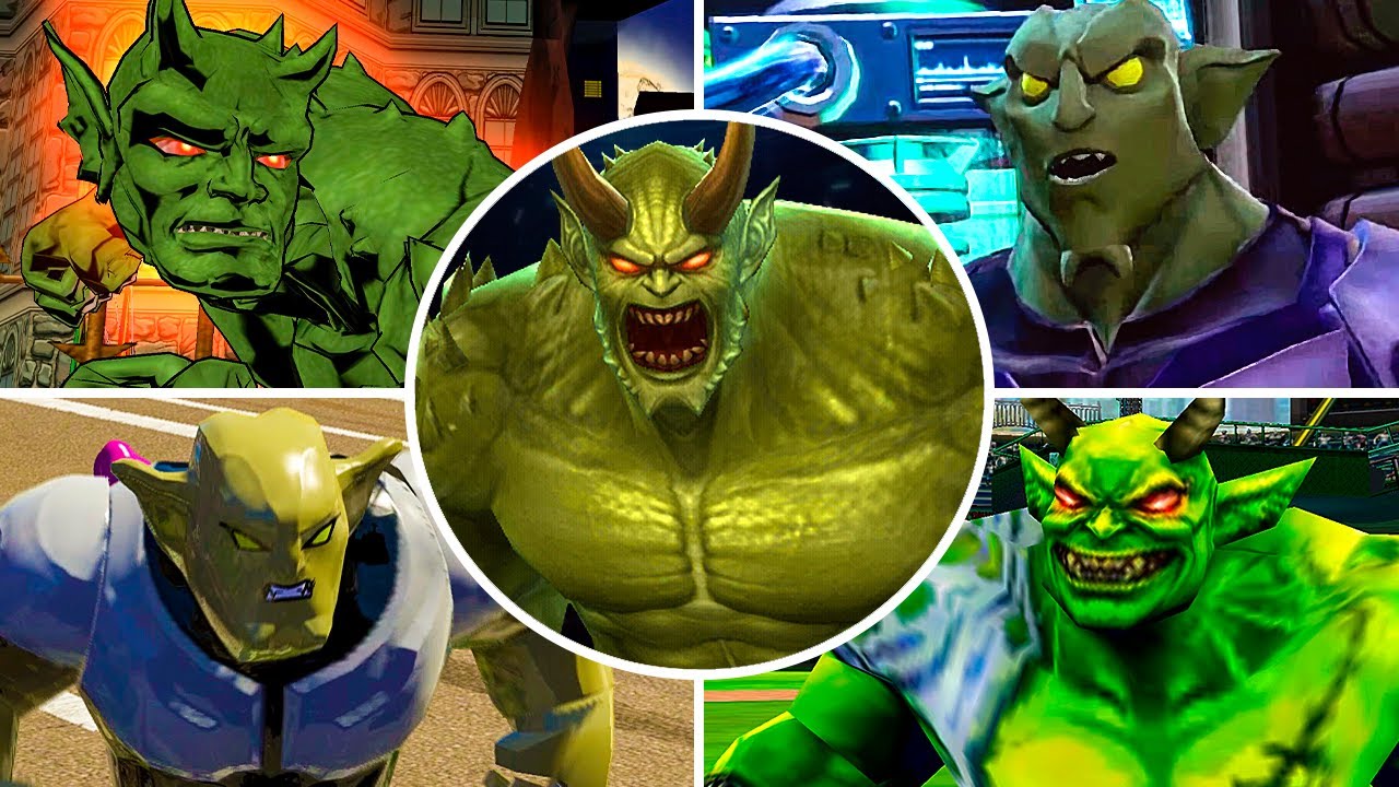 Evolution of Ultimate Green Goblin in Spider-Man Games Marvel's