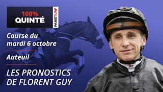Pronostics Quinté Pmu - 100% Quinté Du Mardi 6 Octobre À Auteuil
