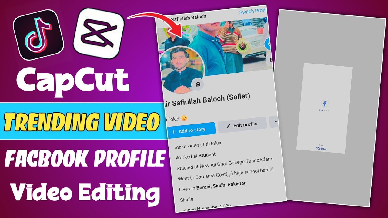 CapCut New Trending Template | Facbook Profile Template | CapCut New ...