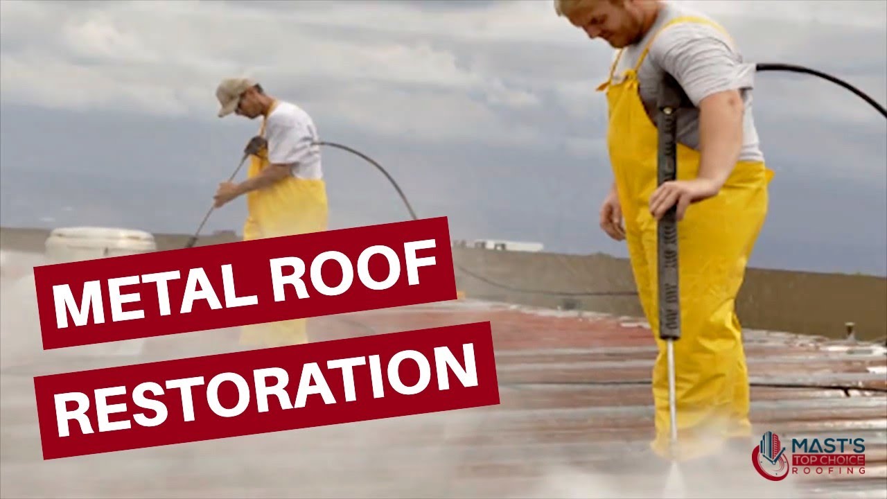 Metal Roof Restoration from Mast's Top Choice Roofing in Ohio YouTube