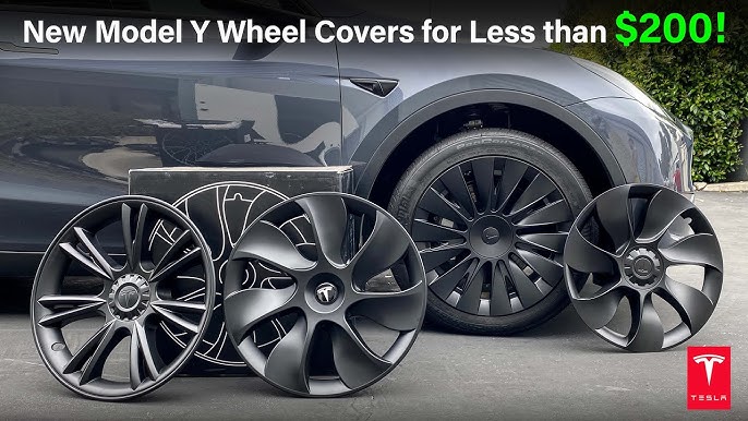 TSY14d Tesla Model Y Max Range Directional Aero Wheel Cover Set