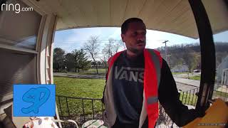 Homeowner Shoves Fake Delivery Guy During Terrifying Armed Robbery Attempt