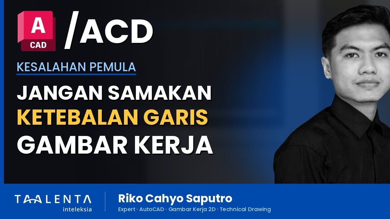 Kesalahan Pemula AutoCAD: Ketebalan Garis Disamakan