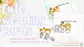 Clean and Simple Wedding Cards/Invites | Impronte dAutore Love is Love and Love in Color