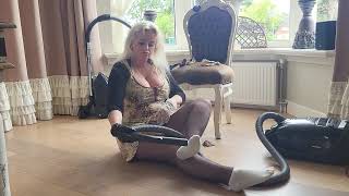 ASMR Deep Cleaning,Two Different Gloves,Miele Vacuuming Panty Socks & Torn Pantyhose ,White Noise.
