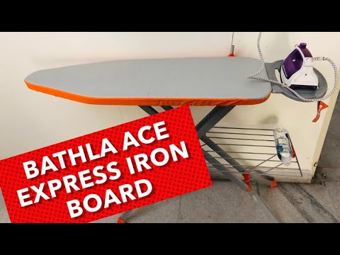 Bathla X Pres Ace Large Foldable Ironing Board With Aluminised Ironing Surface Youtube