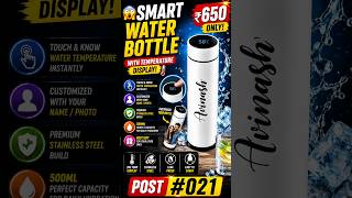 Post #021 😱 Ye Smart Bottle Pani Ka Temperature Bata Deti Hai #ViralProducts #FindoraIndia #YTShorts