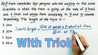 Problems on Trains - Shortcuts & Tricks (Part 5)