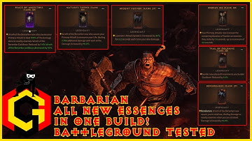 Diablo Immortal: Barbarian All New Essences In one Build! BG Tested!