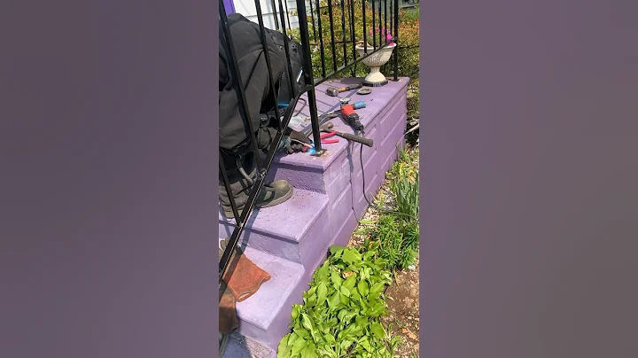 Railing restoration  #welding #welder #repair #railing #installation #shorts #restoration