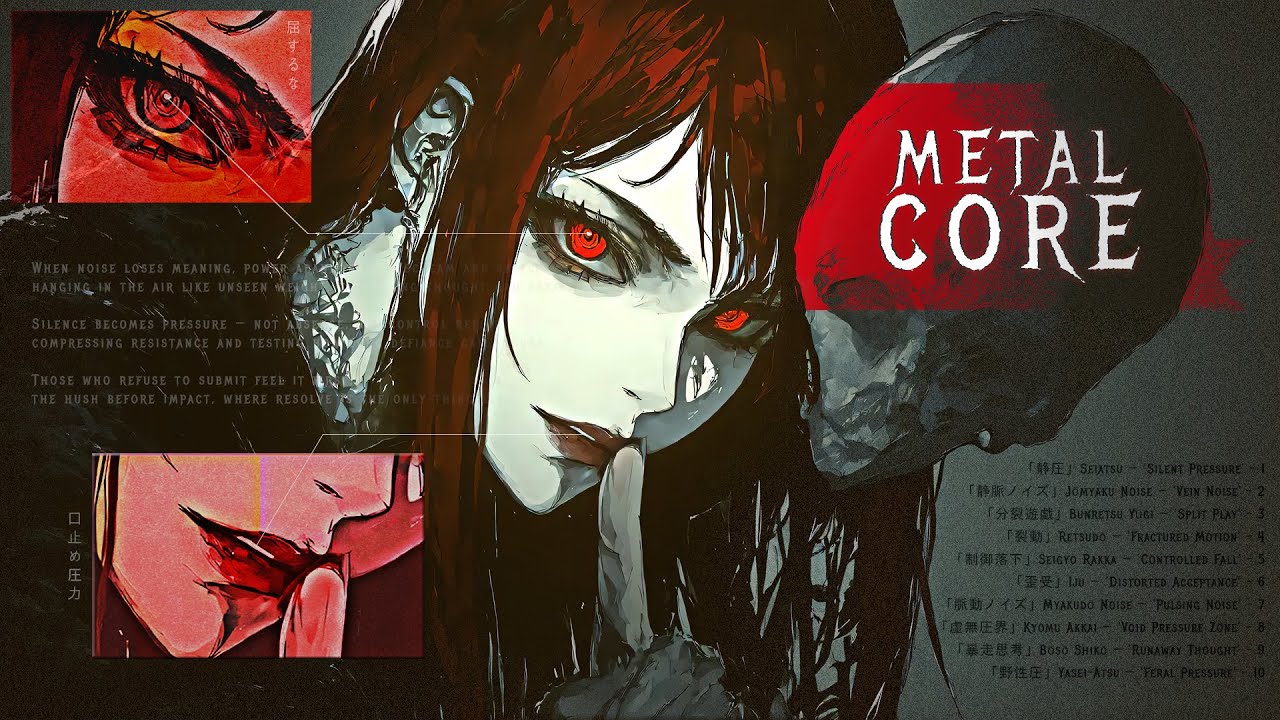 「黙圧」METALCORE ' A pressure in hush for those who won't submit.