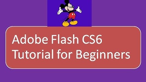 Adobe Flash CS6 Animation - Basics of Animation, Timeline, Frames, Keyframes (lec 0)