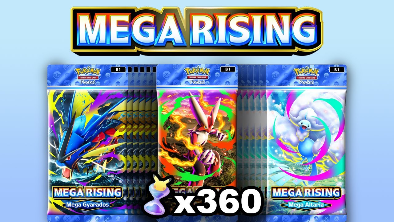 Mega Rising Lightning Opening 30 packs of Mega Rising - YouTube