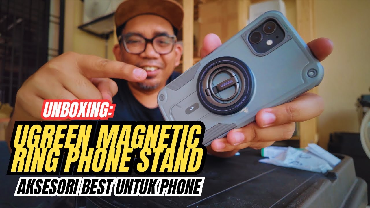 UGREEN Magnetic Ring Phone Stand | Aksesori best untuk phone #mykhalishjourney #shopeeytdeals