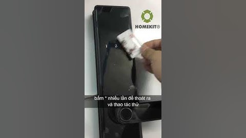 HomeKit - Cách mở khoá kết hợp hai tính năng khoá AB-07E