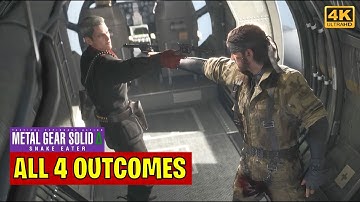 Ocelot Final Gun Duel: All 4 Endings | Metal Gear Solid Delta Snake Eater | 4K UHD