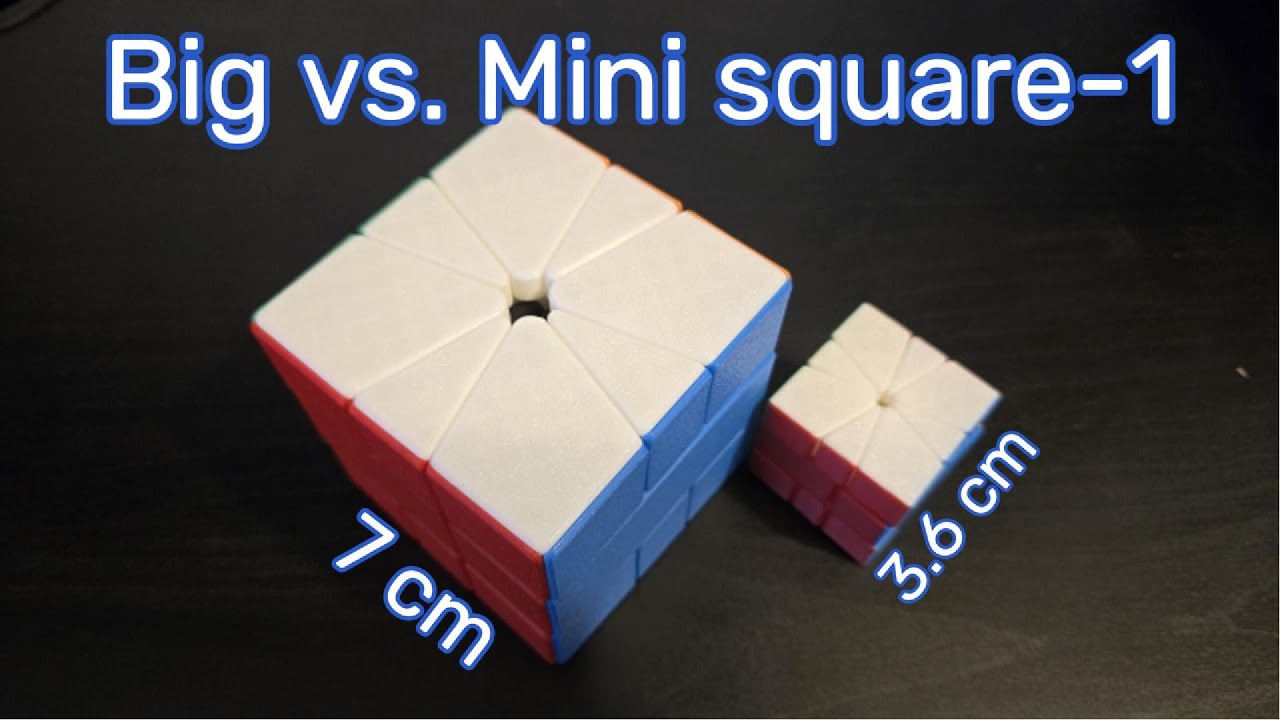 Big vs. Mini square 1 - YouTube