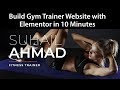 how to build website for Gym or Fitness Trainer with Elementor and Astra