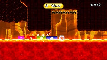 New Super Mario Bros. U - Challenges: Three-Legged Lava Race - Sorry, can