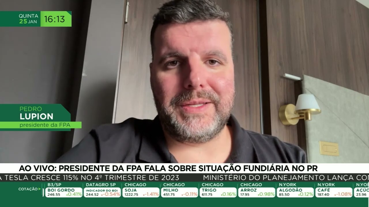 Presidente da FPA fala sobre situação fundiária no PR