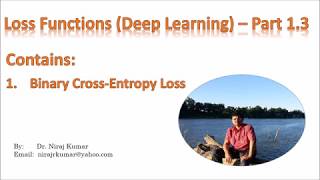 Loss Functions (Deep Learning) – Part 1.3