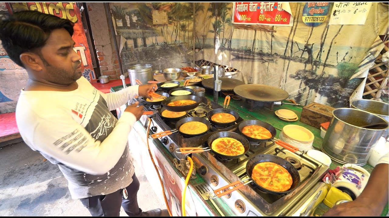 Master Of Moonglet l 12 Moonglet Making Rs. 60/- Only l Ghaziabad Street Food | INDIA EAT MANIA