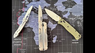 Ножи на EDC!!! #knife #EDC #kershaw #ontario #dagger #honeybadger