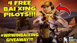 (Ended)BAI XING PILOT GIVEAWAY IN WAR ROBOTS!!! #WRwinBaiXing