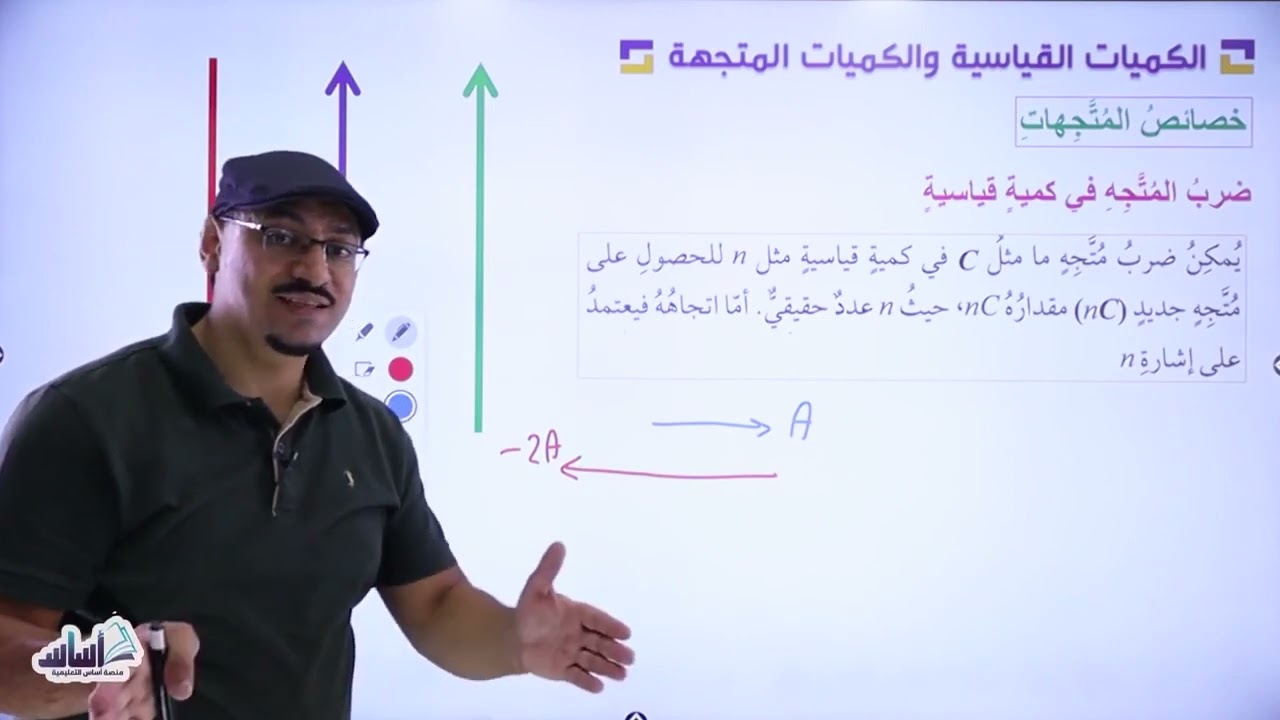 الصف العاشر 🔟 فيزياء 🧲 || الدرس 1: خصائص المتجهات  ✅مع أ. #مهند_القرم 💪