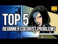 Top 5 beginner digital coloring problems  and how to fix them