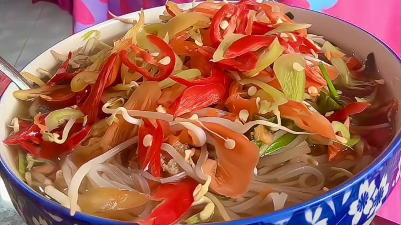 Tiếp tục món hu tiếu gỏ mua về ạ#food #mukbang #tamtruong #vũngtàu