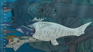 MONSTER RALF SIDE COMPARATION: El gran Majá, clickers sperm whale and bloop | RALF ANIMATION