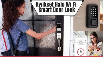 Kwikset Halo Wi-Fi Smart Door Lock | Electronic Touchscreen Deadbolt With SmartKey Security