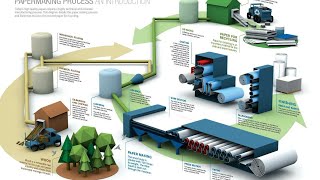 Printing Paper Making Process. Raw material used