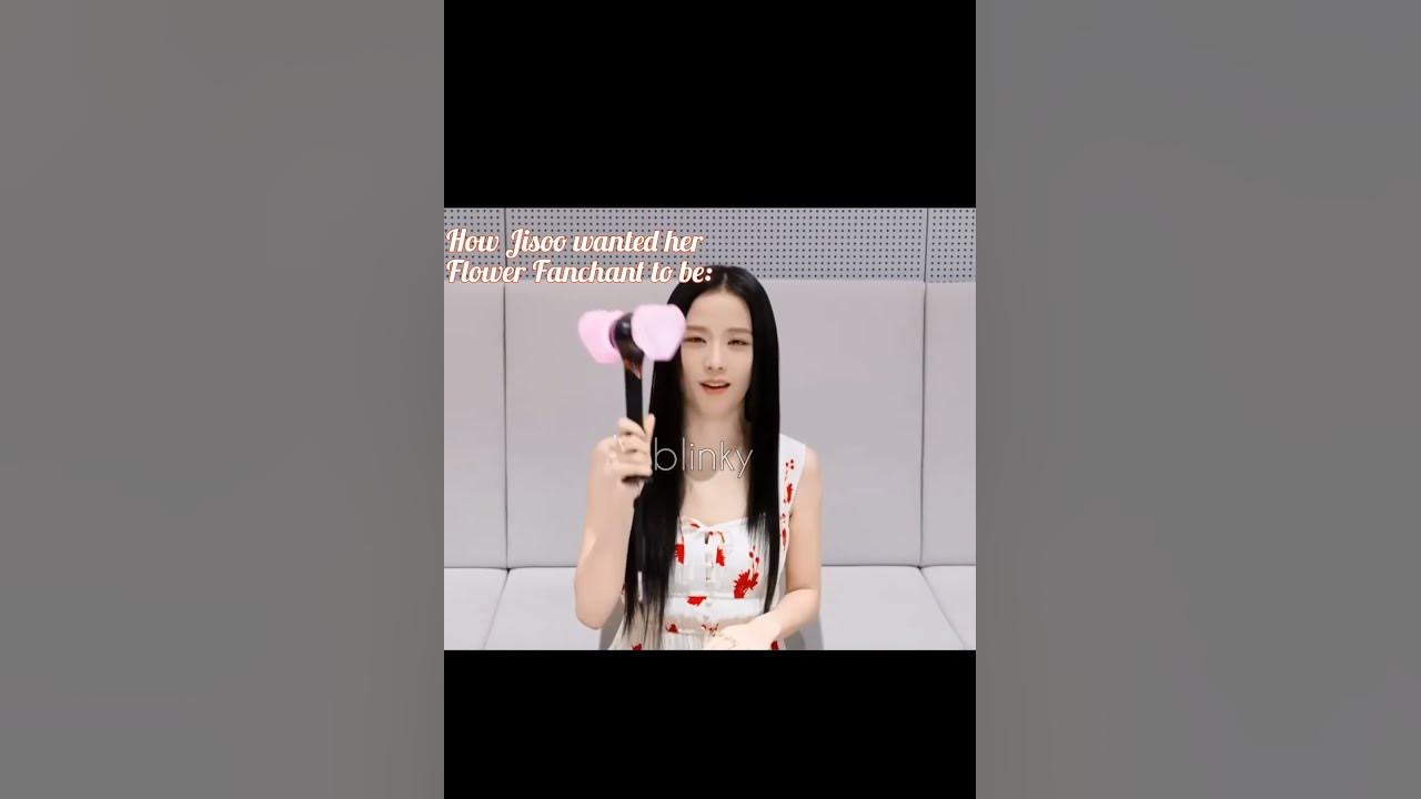 How Jisoo wanted her Flower Fanchant to be vs How she got it #blackpink #jisoo #flower #shorts