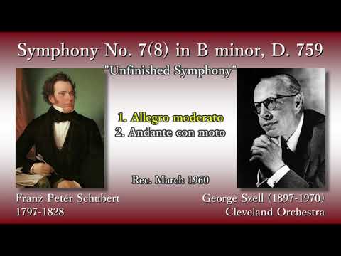 Schubert: Symphony No. 7(8) `Unfinished`, Szell & ClevelandO (1960