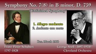 Schubert: Symphony No. 7(8) `Unfinished`, Szell & ClevelandO (1960