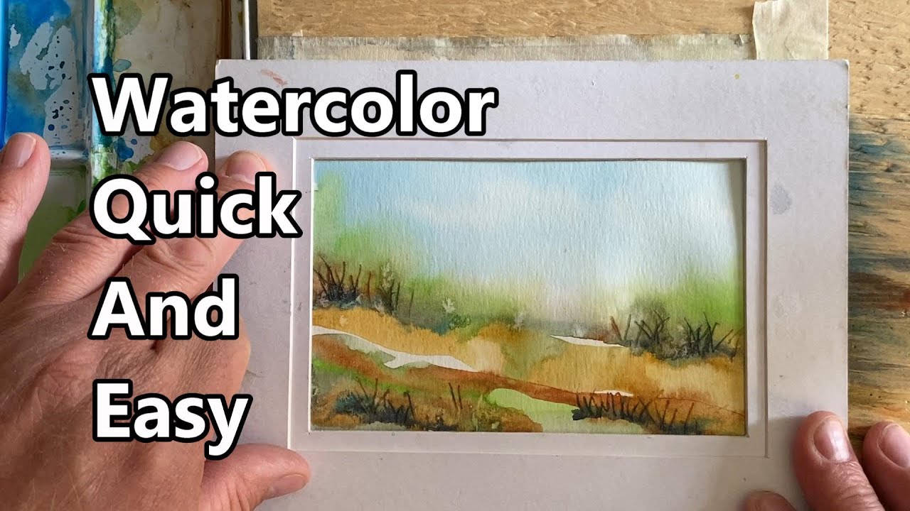 How To Paint A Watercolor Landscape, Watercolor Painting For Beginners ...