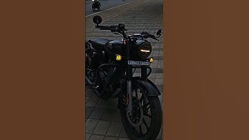 Classic 350 🎯 Dark Stealth Black 🔥  Gunmetal Grey ❓️ Bullet Lover ♥️ Single Seater Bobber Bike 🤩