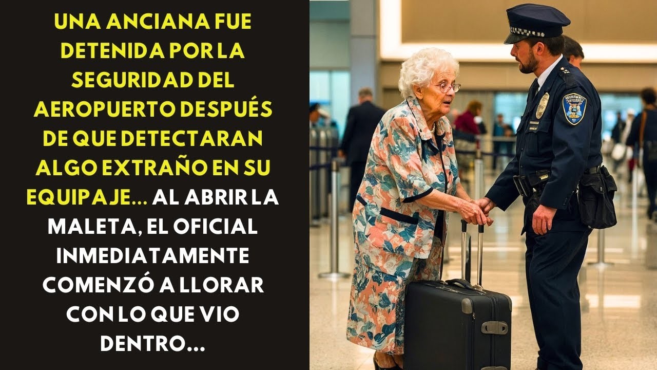 Una anciana fue detenida por la seguridad del aeropuerto después de que notaran algo extraño...
