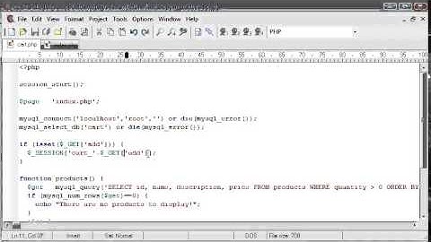 PHP Tutorials  Mini Shopping Cart Part 3 7