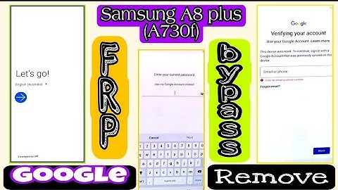 Samsung A8(SM-A730F) frp bypass unlock google account without pc