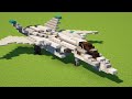 Minecraft Ace Combat X-02S Strike Wyvern Fighter Jet Tutorial