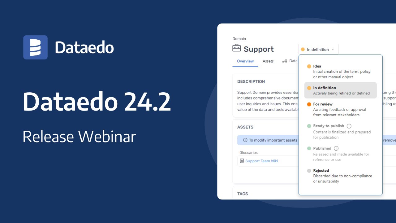 Dataedo 24.2 - Release Webinar - YouTube