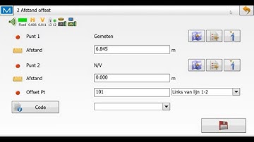 Offset meten dmv 2 afstanden met Topcon MAGNET Field