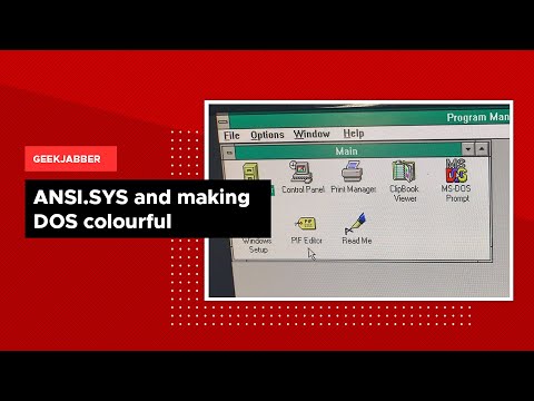 ANSI SYS and Making DOS Colourful