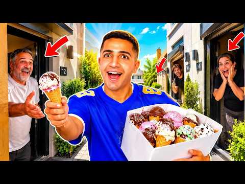 Da Cohen brought his neighbors ice cream!! 🍦😱 (surprising)