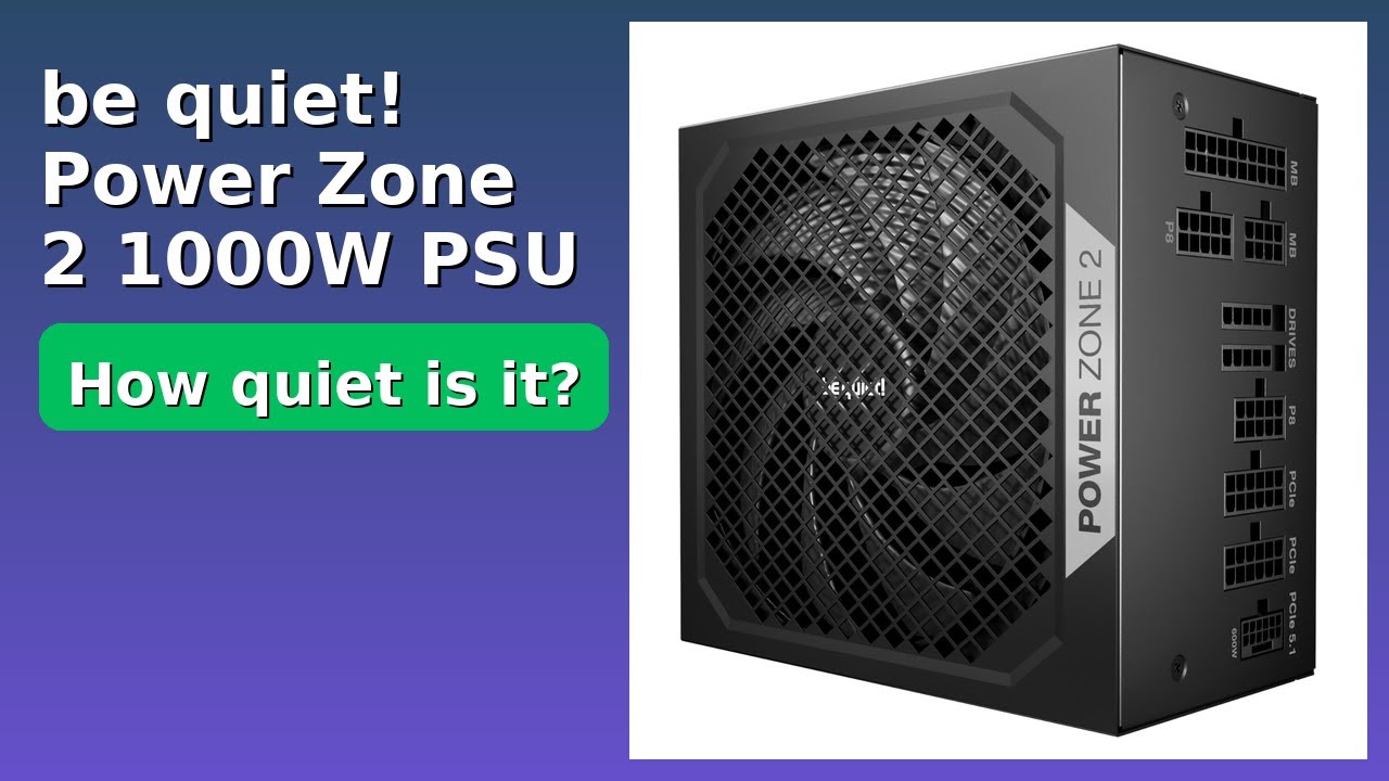 REVIEW (2026): be quiet! Power Zone 2 1000W PSU. ESSENTIAL details.