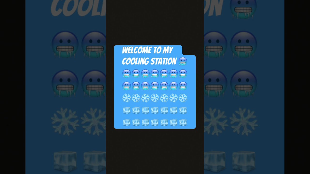 Welcome to my cooling station very ￼ cold 🥶 🥶🥶🥶🥶🥶🥶❄️ 🥶 ￼