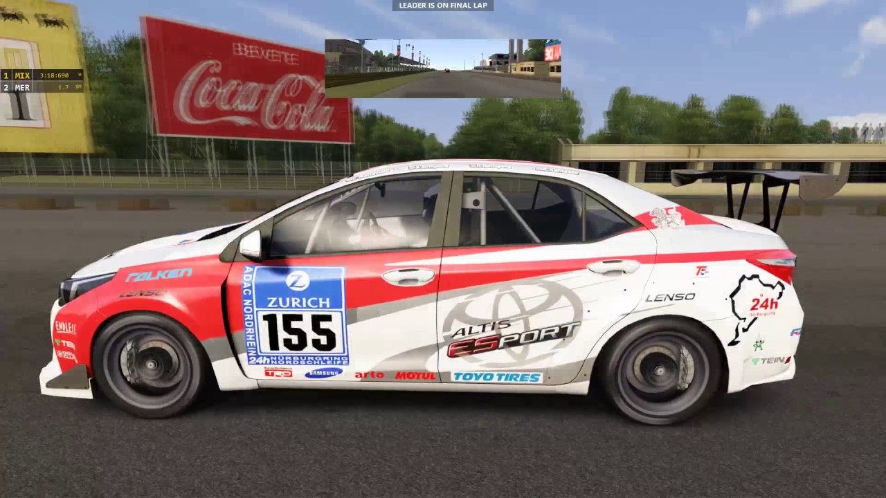 Assetto Corsa [PART 10] TOYOTA COROLLA ALTIS VLN SP3 VS TOYOTA GT86